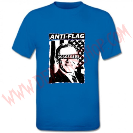Camiseta MC Anti Flag (Azul)