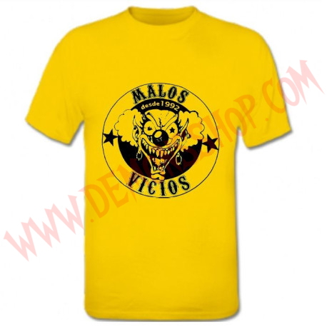 Camiseta MC Malos Vicios (Amarilla)