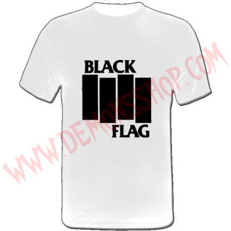 Camiseta MC Black Flag (Blanca)
