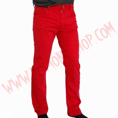 Pantalon Elastico Liso Rojo