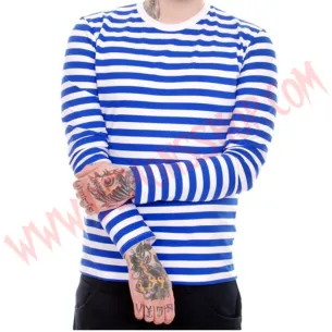 camiseta rayas azules y blancas