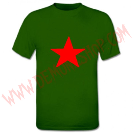 Camiseta MC Estrella Roja (Verde)