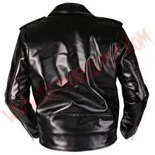 Chaqueta Clasica de Cuero Vegan 2