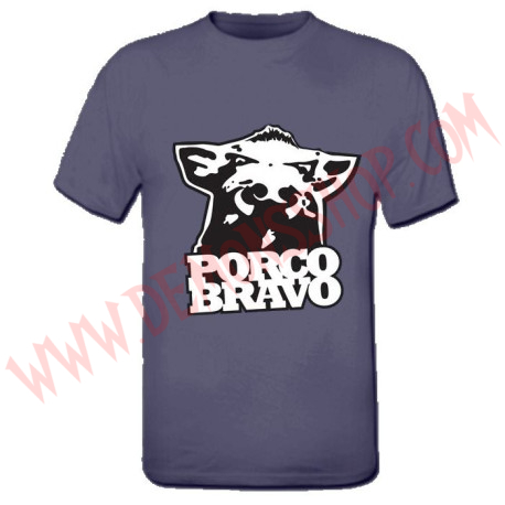 Camiseta MC Porco bravo (Gris)