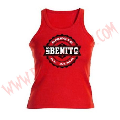 Camiseta Chica Tirantes Benito Kamelas (Roja)