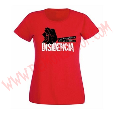 Camiseta Chica MC Disidencia (Roja)