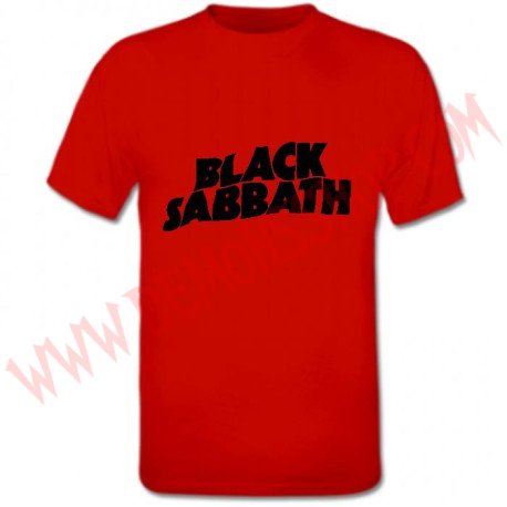 Camiseta MC Black Sabbath (Roja)