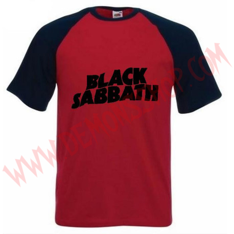 Camiseta MC Black Sabbath (Raglan Roja)