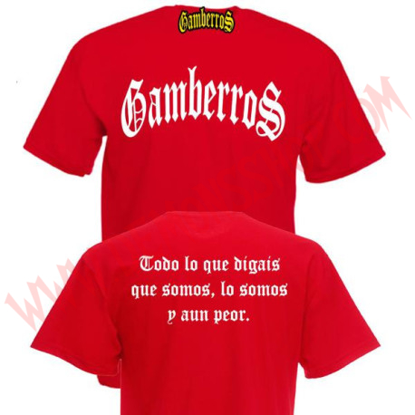 Camiseta MC Gamberros Clasica (Roja)