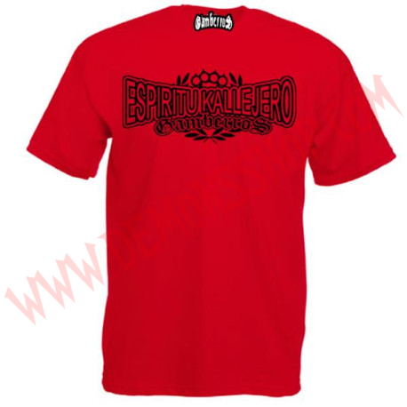Camiseta MC Gamberros Espiritu kallejero (roja)