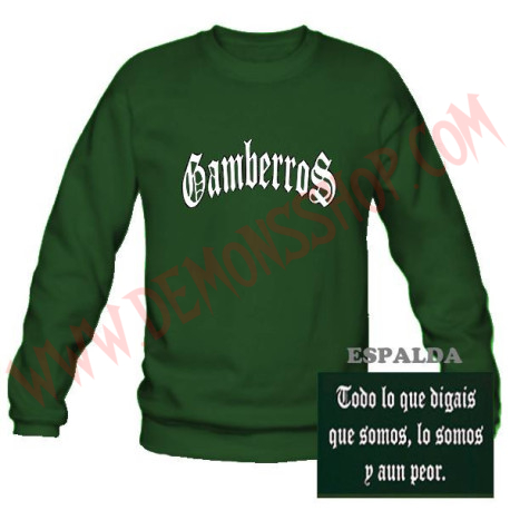 Sudadera Gamberros Clásica Sin Capucha (Verde)