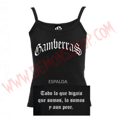 Camiseta Tirantes Chica Gamberras Clasico