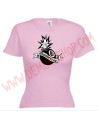 Camiseta MC Chica Gamberras Bomba (Rosa)