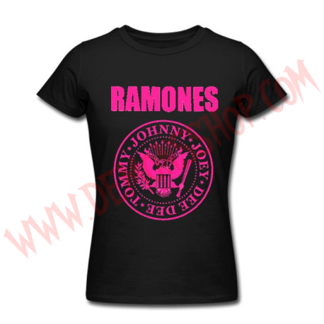 Camiseta Chica MC Ramones (Rosa)