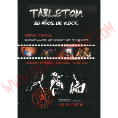 DVD Tabletom ‎– 30 Años De Rock