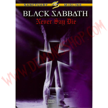 DVD Black Sabbath - Never Say Dier
