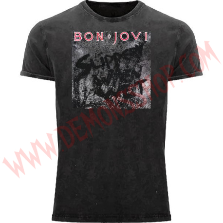 Camiseta MC Bon Jovi (lavado a la piedra)