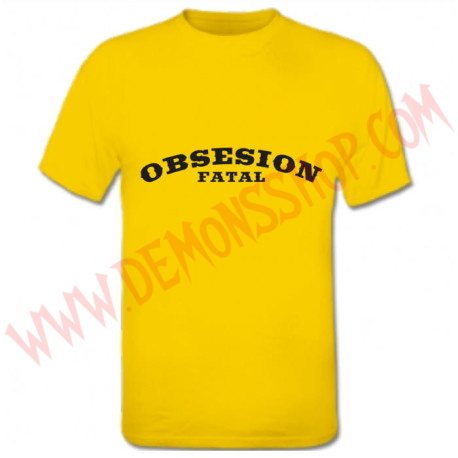 Camiseta MC Obsesión Fatal (Amarilla)
