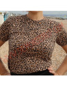 Camiseta MC Chica Leopardo