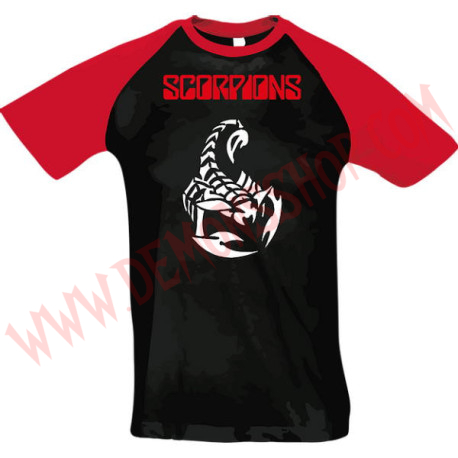 Camiseta raglan MC Scorpions (Roja)