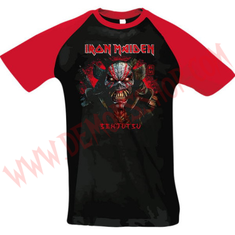 Camiseta Raglan MC Iron Maiden (Roja)