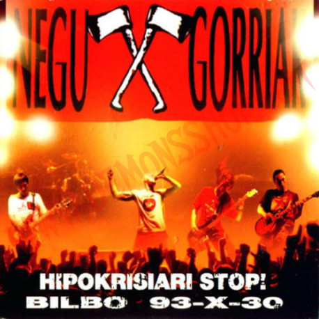 Vinilo LP Negu Gorriak - Hipokrisiari Stop! (Bilbo 93-X-30)