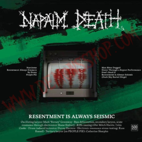 CD Napalm Death - Resentment Is Always Seismic-A Final Throw Of Throes