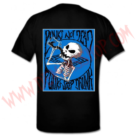 Camiseta MC Punk´s Not Dead (Azul)
