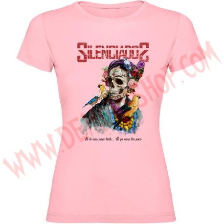 Camiseta Chica MC Silenciados (Rosa)