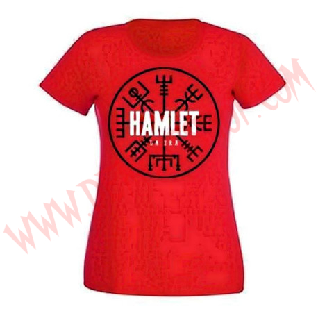Camiseta Chica MC Hamlet (Roja)