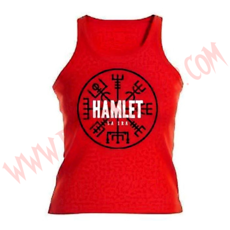 Camiseta Chica Tirantes Hamlet (Roja)