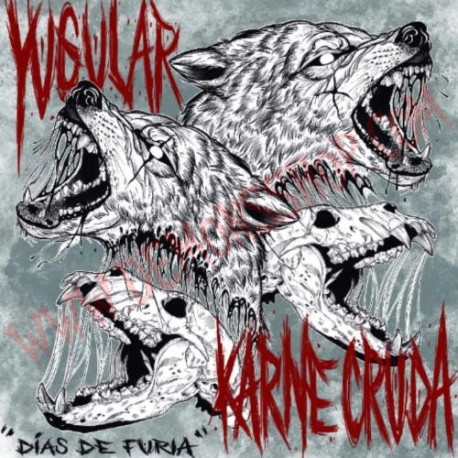Vinilo LP Yugular / Karne Cruda - Días de furia