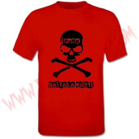 Camiseta MC Punk Hasta La Muerte (Roja)