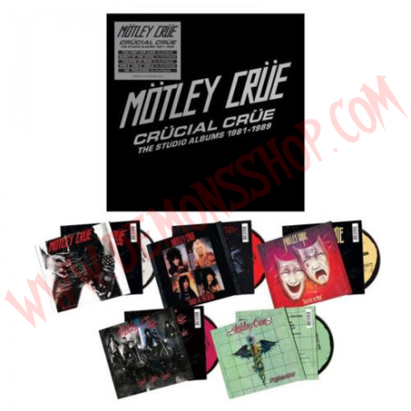 CD Motley Crue ‎– Crücial Crüe-The Studio Albums 1981-1989