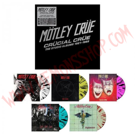 Vinilo LP Motley Crüe - Crücial Crüe-The Studio Albums 1981-1989
