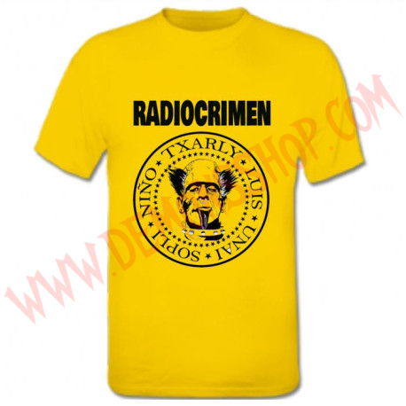 Camiseta MC Radiocrimen (Amarilla)