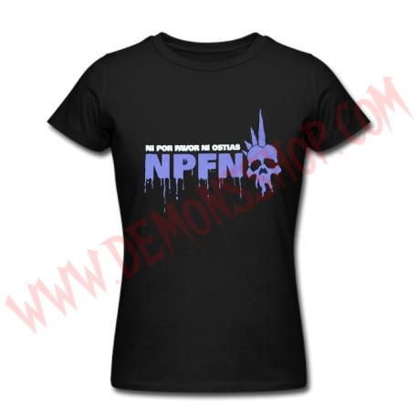 Camiseta Chica MC Ni Por favor Ni Ostias (NPFNO)