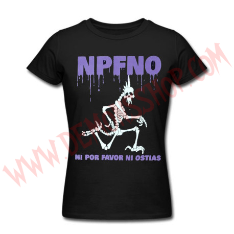 Camiseta Chica MC Ni Por favor Ni Ostias (NPFNO)
