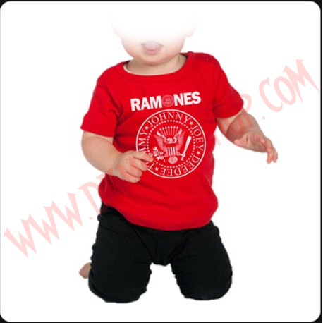 Camiseta Bebe Roja MC Ramones